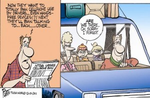 cell phone ban cartoon