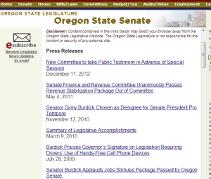 No announcement of Town Hall on the State Senator's website. 