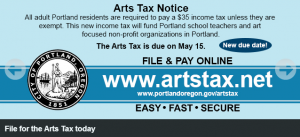 Arts tax logo