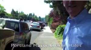 Mayor Charlie Hales, whose in charge of the Portland Police Bureau tells Laughing at Liberals to go ask his legal questions of Cease Fire.