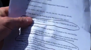 Laughing at Liberals shows the Cease Fire spokeswoman the actual Oregon gun show statute.