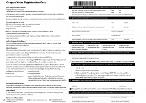 voter reg card oregon