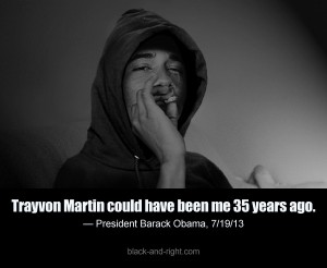 Funny Obama Trayvon 35 years ago