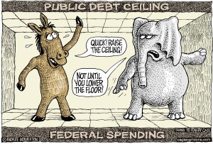 Obama may be manipulating the debt ceiling discussion to use as wedge issue for 2014 elections.