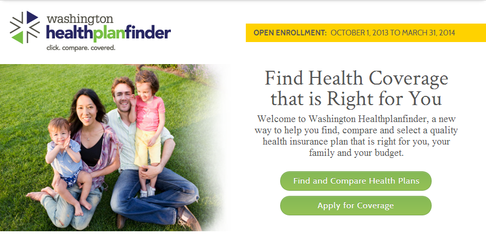 Washington health plan finder