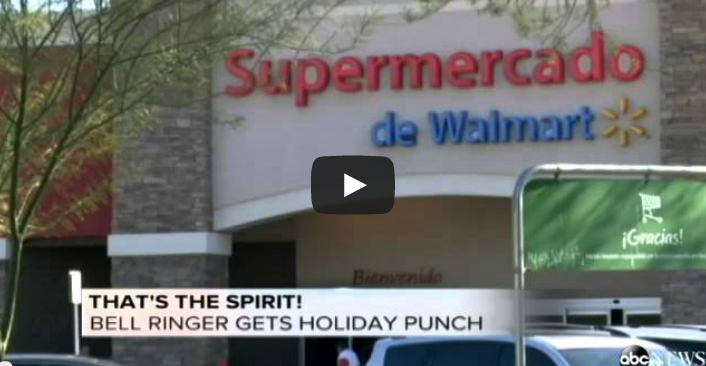 Arizona Walmart kettle bell ringer is slapped for failing to say Merry Christmas  