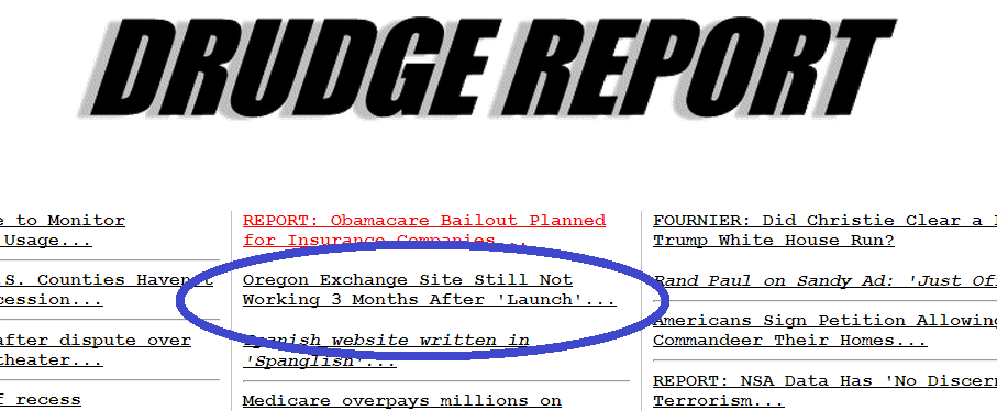 OrBamaCare makes Drudge