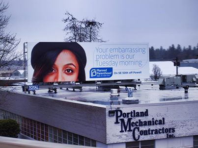 planned parenthood billboard