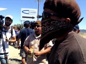 Murrieta Brown shirt mask