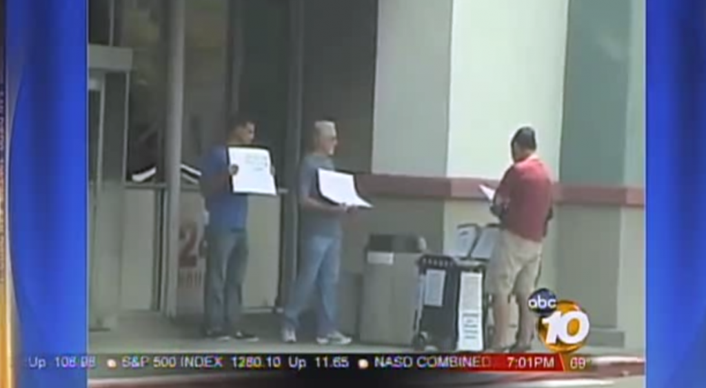 In 2011 union members picketed signature gatherer s in an effort to intimidate petition circulators and citizens trying to sign to put pension reform on the ballot. 