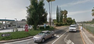 Google Street View captured a panhandler when it took this photo in 2014. Photo: Google Street View