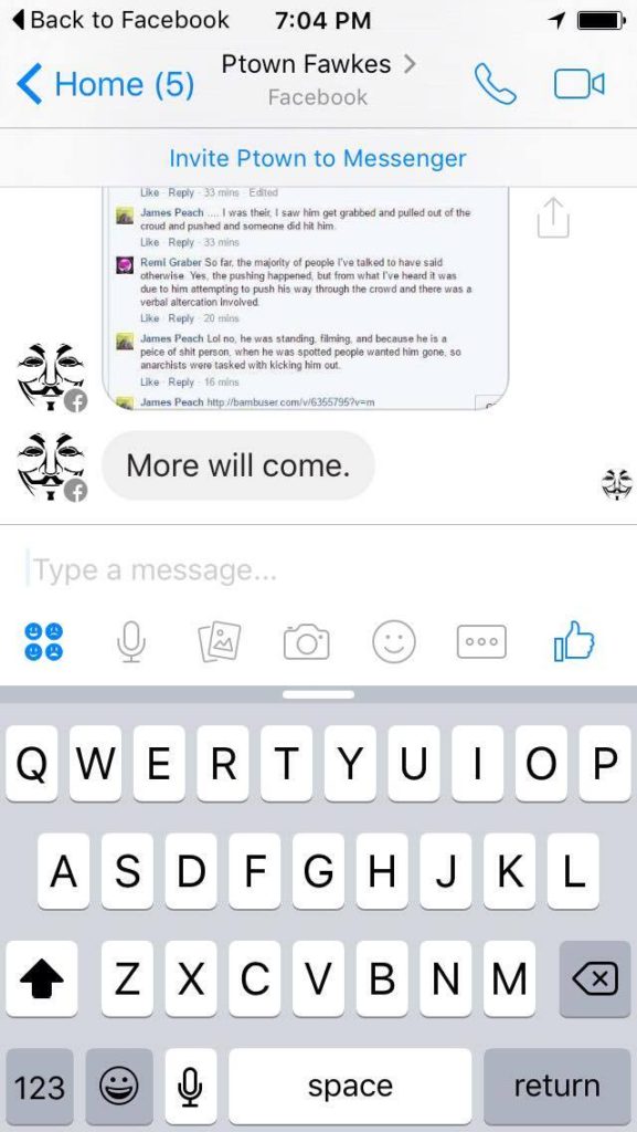 mike sandini fawkes more will come 5